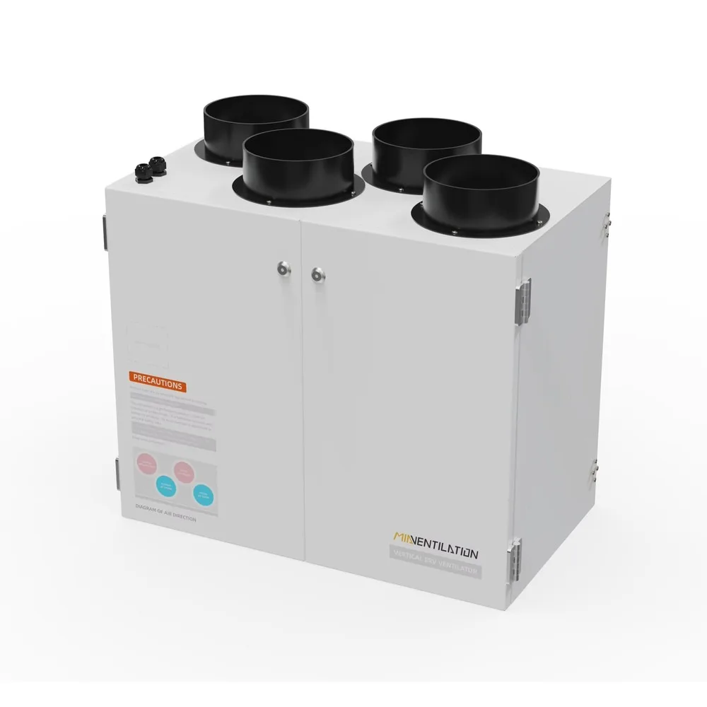 250 M3/h High Wind Pressure Vertical ERV Purification System Flexible Easy Installation For Multi-Use Applications