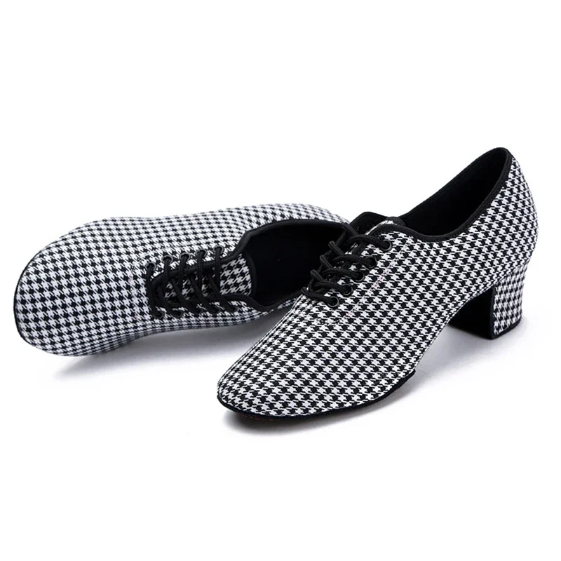 女性用ラテンダンスシューズ,5cmハイヒールシューズ,サルサ,社交,タンゴ,モダン,トレーニング,ダンススニーカー