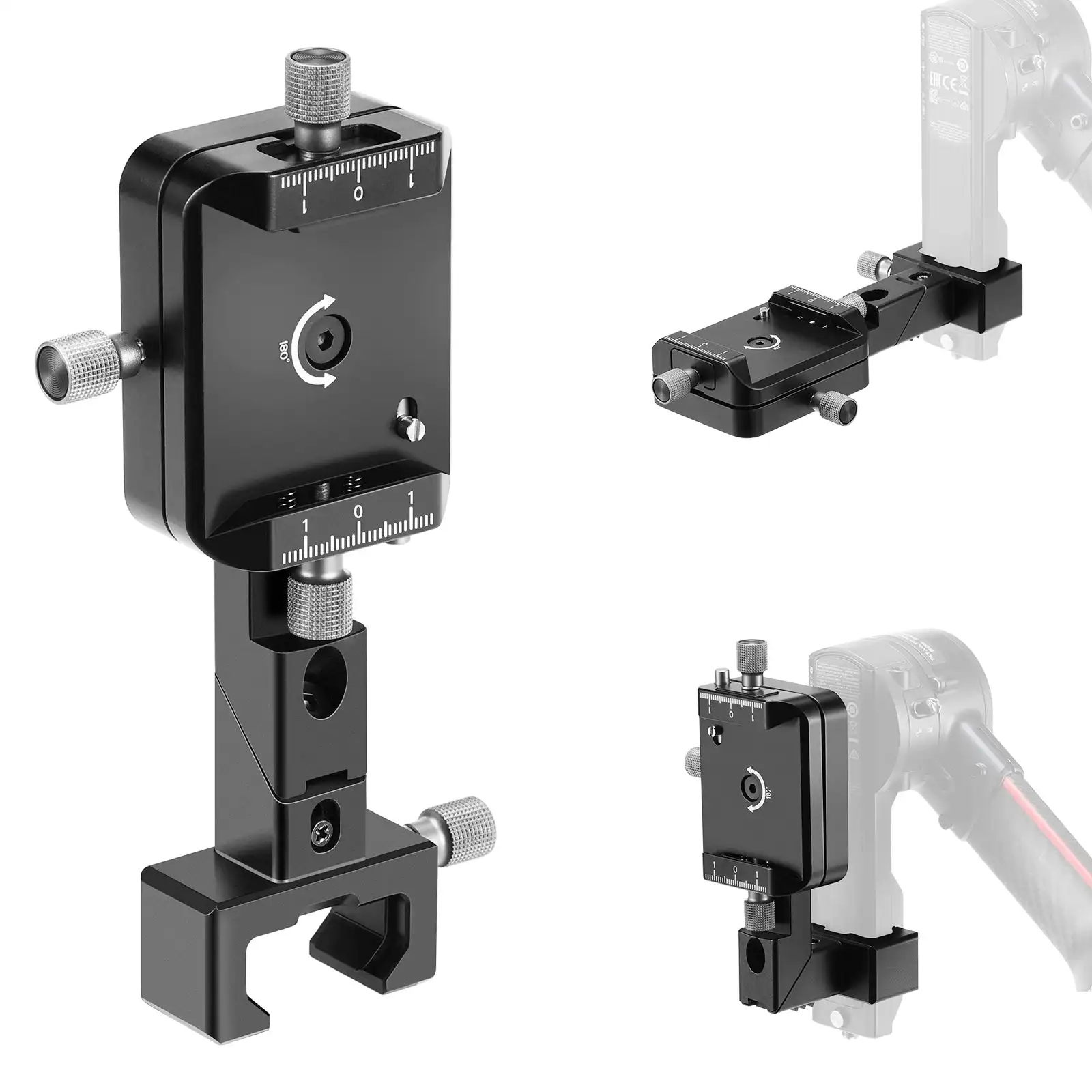 

NEEWER CA027 Quick Releasel Bracket Horizontal to Vertical Camera Mount for DJI Ronin RS3 Pro RS 3 RS 2 Gimbal Stabilizers