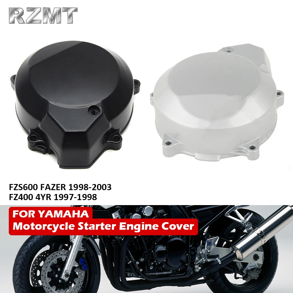 

Motorcycle Left Aluminum Crankcase Engine Stator Cover Fit For Yamaha FZS600 FAZER 1998-2003 FZ400 4YR 1997-1998