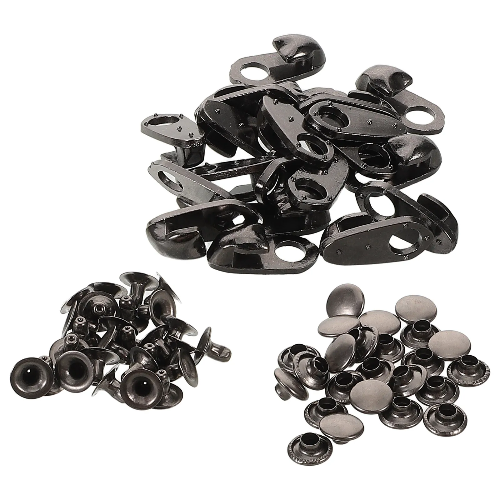 20Pcs Lace Fittings Shoe Buckle Set Metal Hooks Repair Tools for Hiking Boot Lace Replacement Camping Gear Shoe Buckle Set