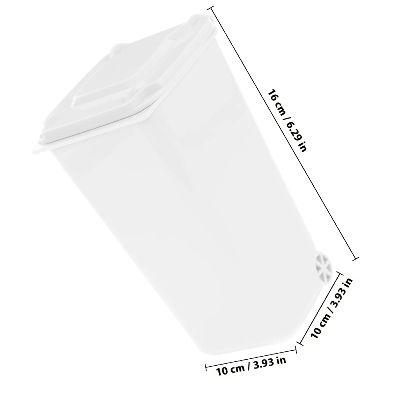 سلة مهملات مكتبية صغيرة، صندوق تخزين متعدد الوظائف، سلة قمامة مزخرفة للاستخدام المنزلي والمكتب والسفر ومنظم المكتب #3