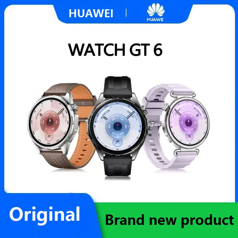 

2025 New Huawei watch gt 6 Huawei Smart Watch Xuanyi Perception System Sports Bluetooth Call Long Endurance