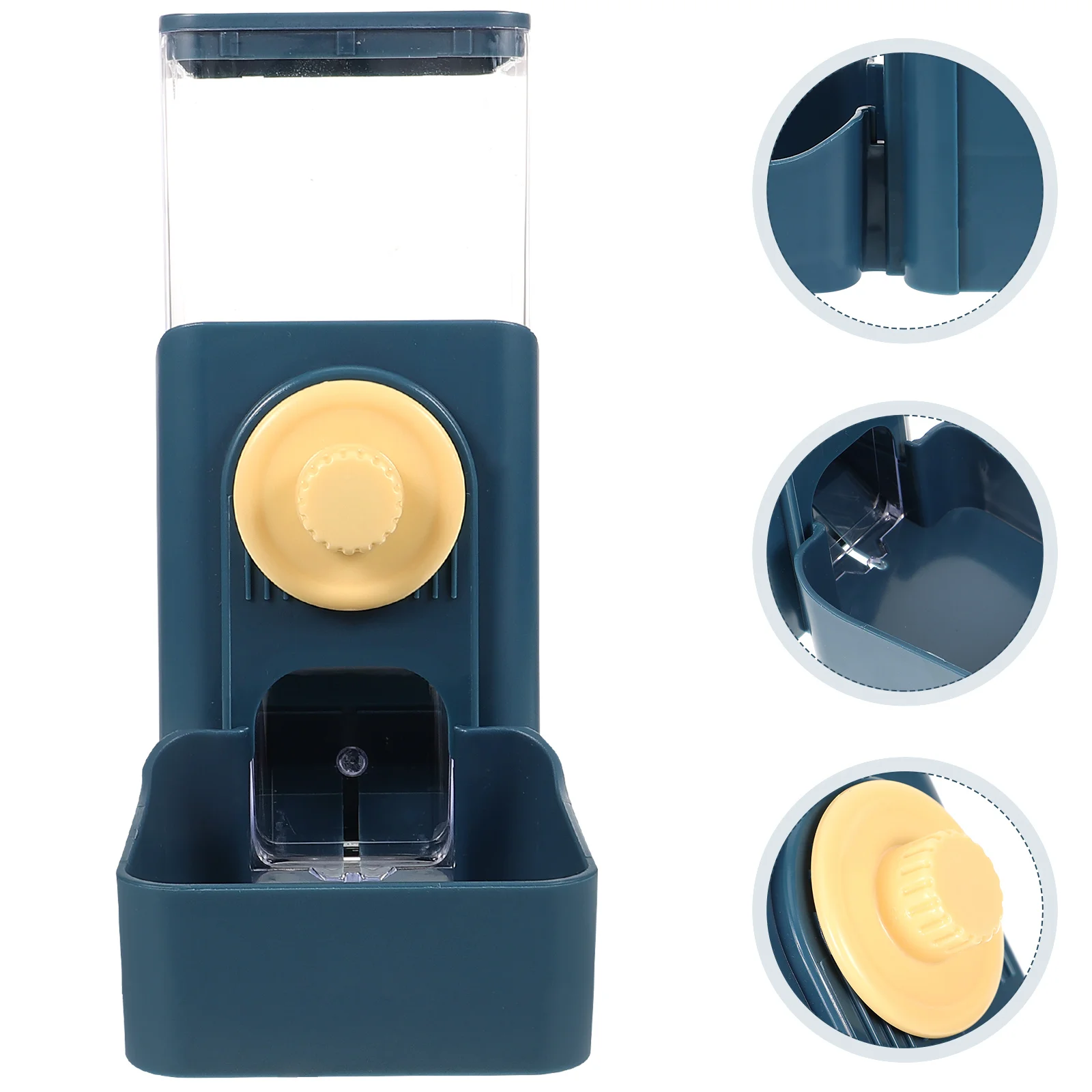 

Pet Feeder Automatic Food Dispenser for Bunny Dog Cat Hanging Cage Accessory Small Animal Feeder Square Easy PP