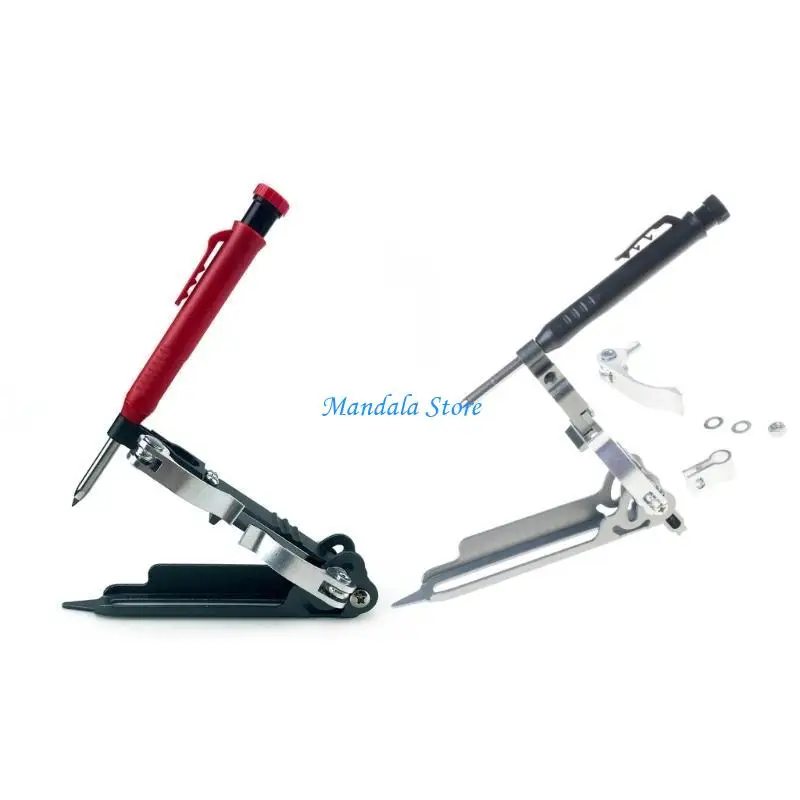 

U2JC Lightweight Tool with Deep Hole Pencil DIY Woodworking Gauge Scriber Line Maker Measuring Tool Aluminum