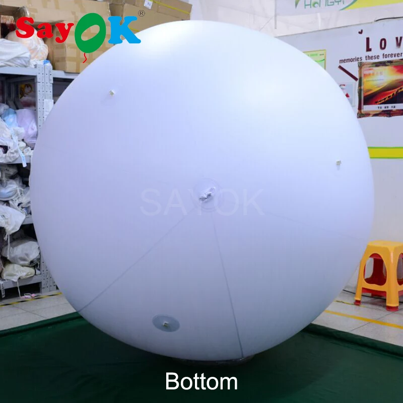 Imagem -03 - Sayok-balão Inflável Gigante do Hélio com Logotipo Balão do Pvc para o Partido do Casamento Aniversário Propaganda Decoração da Promoção