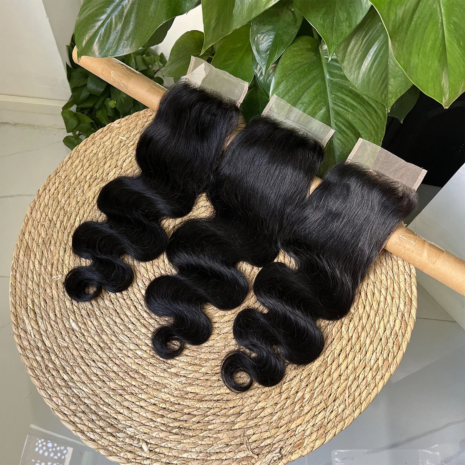 SWANEE 4x6 Lace Closure Only Body Wave Human Hair Real Transparent Lace Frontals Vietnamese Hair Pre Plucked Hair Lace Closure