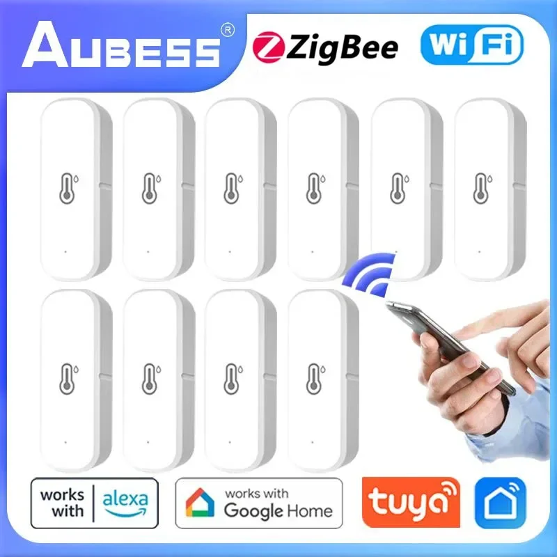 

Tuya ZigBee/wifi Smart Temperature And Humidity Sensor Battery Powered ZigBee Smart Home Security Work With Google Alexa Home