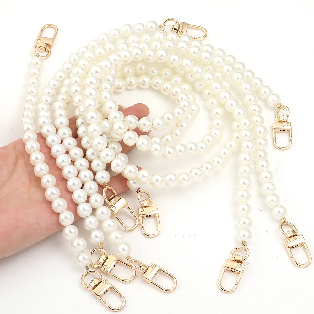 1pc 25/30/40/50/90cm Resin Pearl Chain Strap Pearl Replacement Women Bag Chain for DIY Handbag Purse Phone Lanyard Accessories
