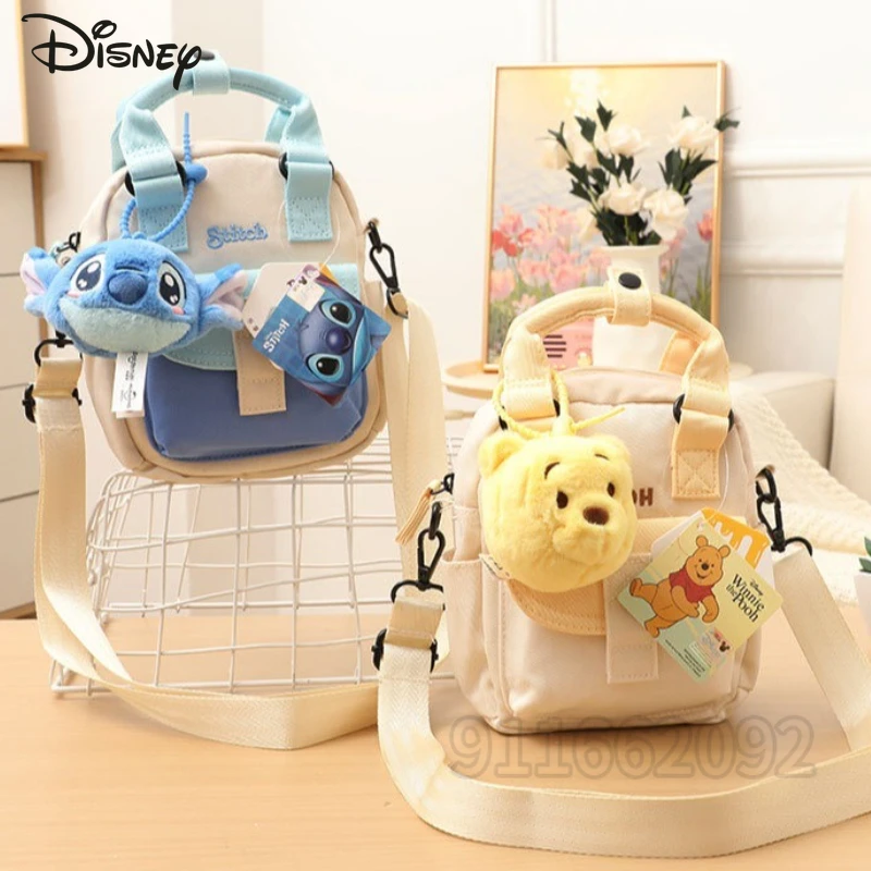 

Disney New Women's Mini Shoulder Bag Cartoon Cute Women's Mini Shoulder Messenger Bag Fashion Doll Women's Bag High Quality