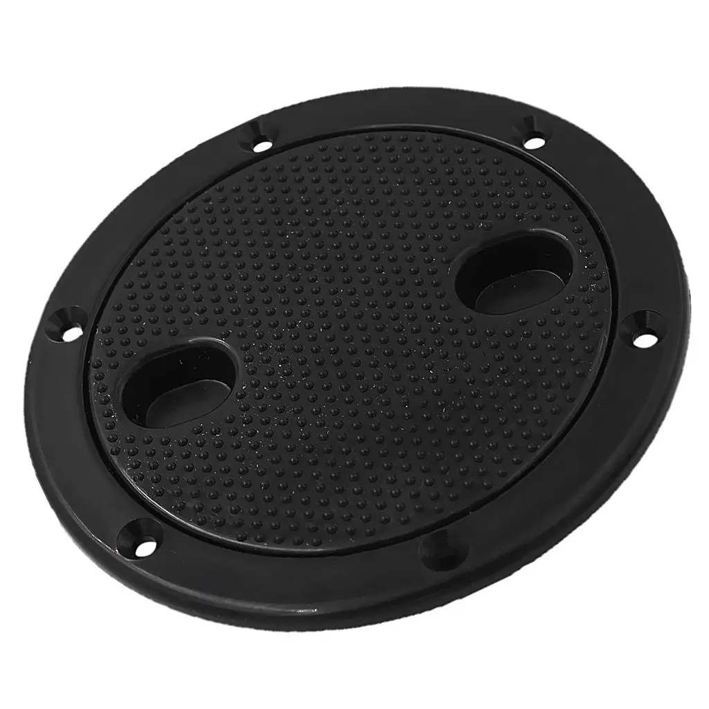 

ABS Deck Plate 6 Inch Round Inspection Hatch Non-slip Surface for Boat Upper Plate Cabin Accessories