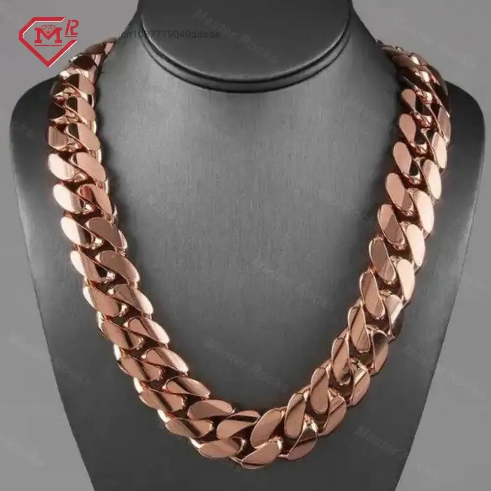 

Кубинская цепочка из муассанита 24 мм, роскошная застежка на заказ, хип-хоп, серебро 925 пробы, кубинская цепочка с муассанитом Iced Out