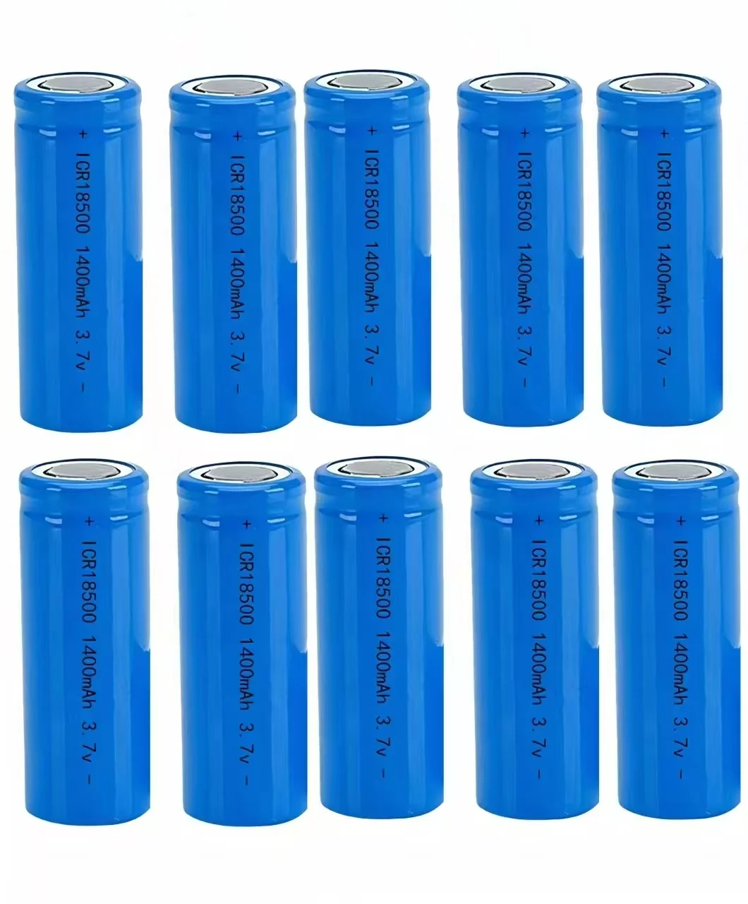 10Pcs/Lot 3.7V 18500 1400mAh rechargeable lithium battery 3.7V strong light flashlight anti-light special lithium battery