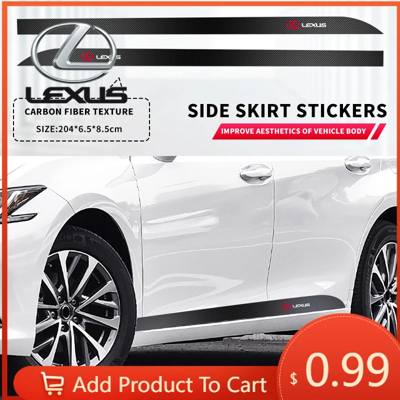 

Наклейки для интерьера автомобиля, 2 шт., наклейки на пороги, карбоновые полосы, аксессуары для стайлинга для Lexus EX300H RX450H IS300H ES300H N