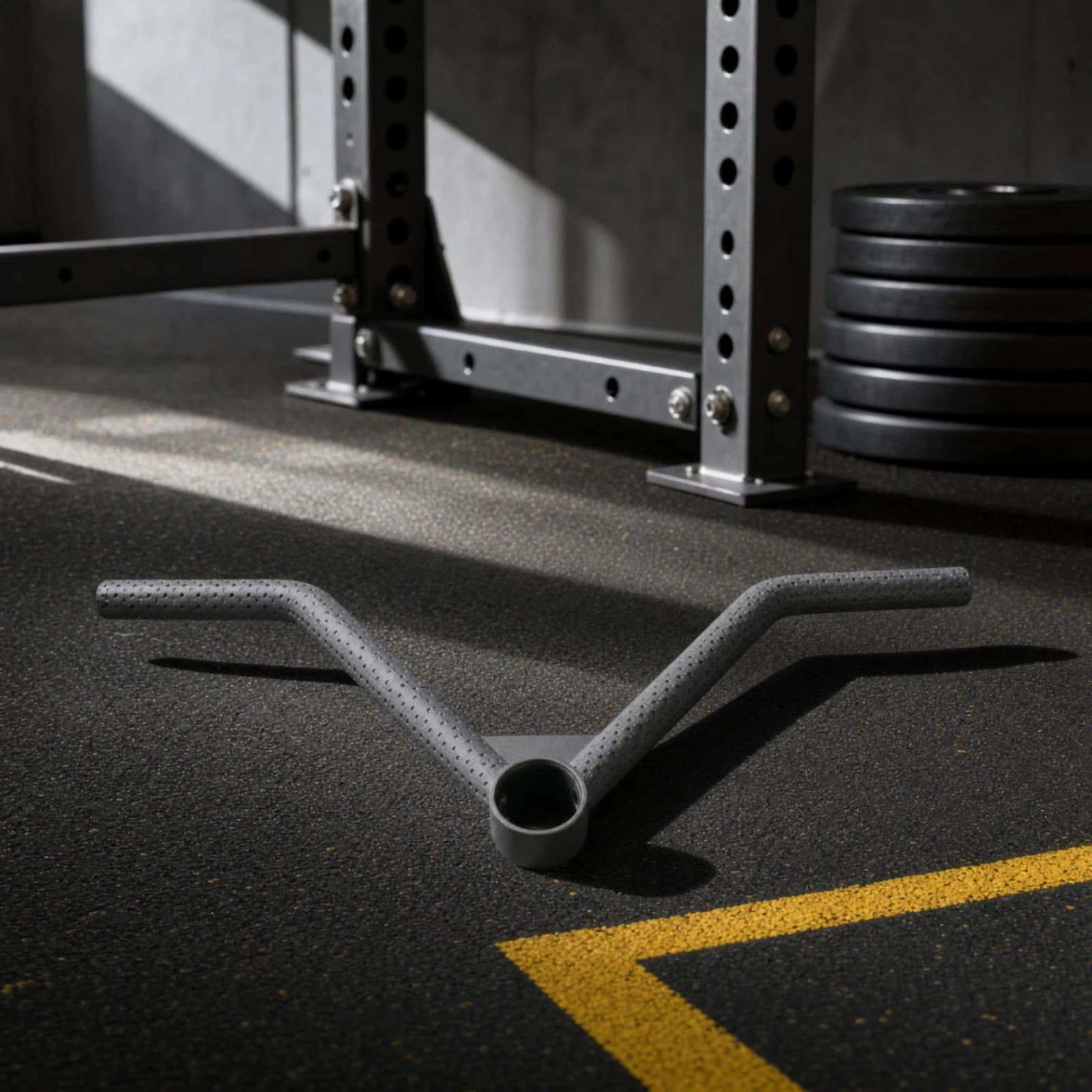 3 Pieces Lat Pull-down Handle Textured Grip T-Shaped Handle V-Shaped Bar Welded V Bar Metal for Weightlifters, Back Training