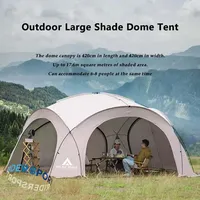 New 8-10 People Round Dome Tent Large Outdoor Luxury Camping Tent Family Travel Picnic Park Shade Fishing Tent