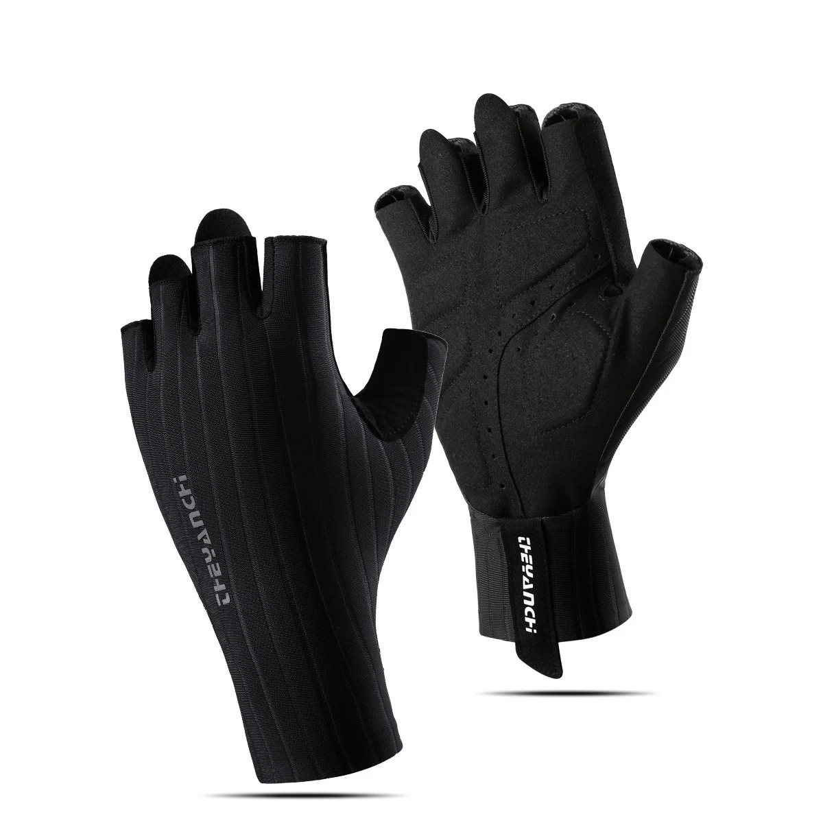 Fahrradhandschuhe – atmungsaktiv, Halbfinger gepolstert, rutschfest und stoßdämpfend, MTB-Fahrradhandschuhe für Männer und Frauen