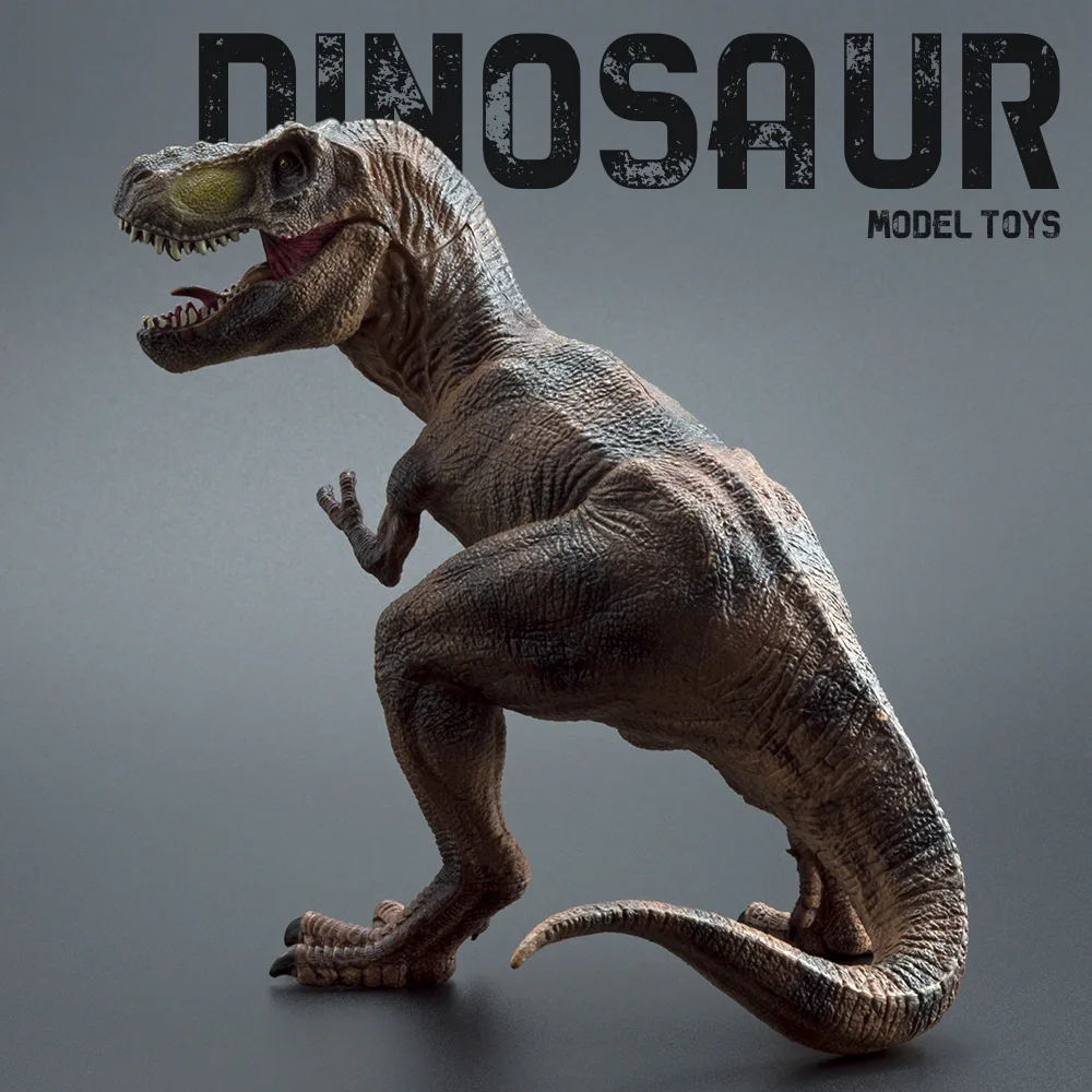 Realistic Tyrannosaurus Rex Dinosaur Toys Hard Rubber Figure Desktop Ornament Wholesale Home Decor Collectible Model Toys Gift