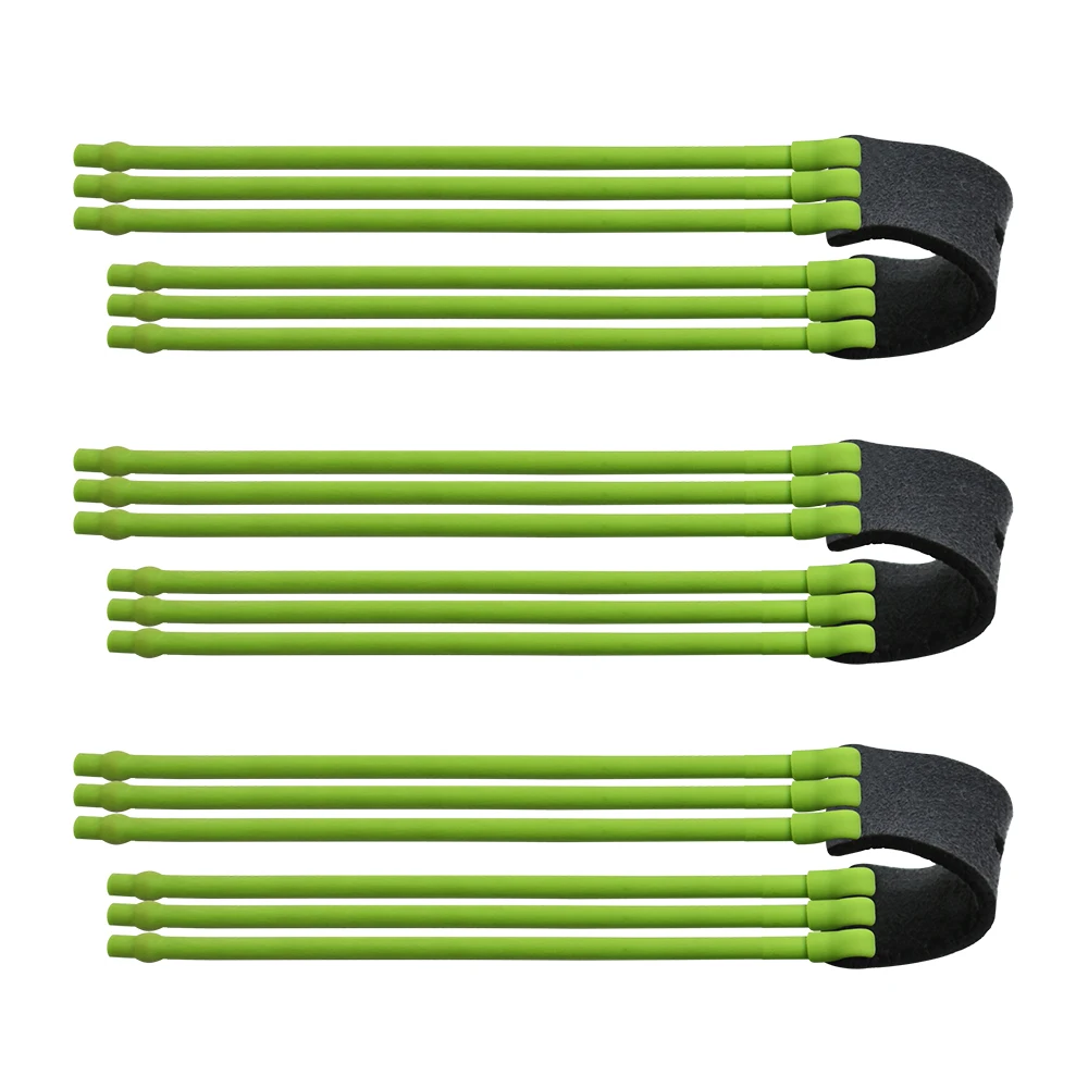 Banda de goma para tirachinas profesional, banda de goma verde fuerte de tres hebras de alta elasticidad, equipo de tiro de caza, banda elástica