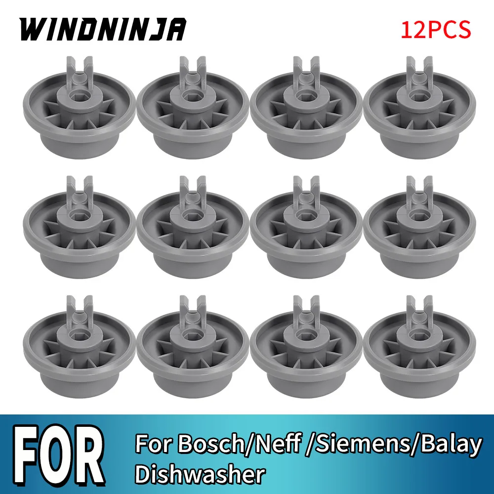 Ruedas para cesta de lavavajillas, 12 Uds., para Bosch, Balay, Siemens, Neff, ruedas para cesta inferior