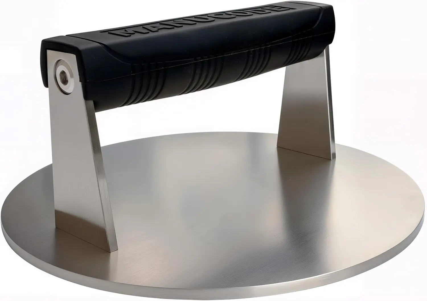 

Heavy-Duty Stainless Steel Burger Press, 8-Inch Steak Weight for Grilling and Cooking, Dishwasher Safe