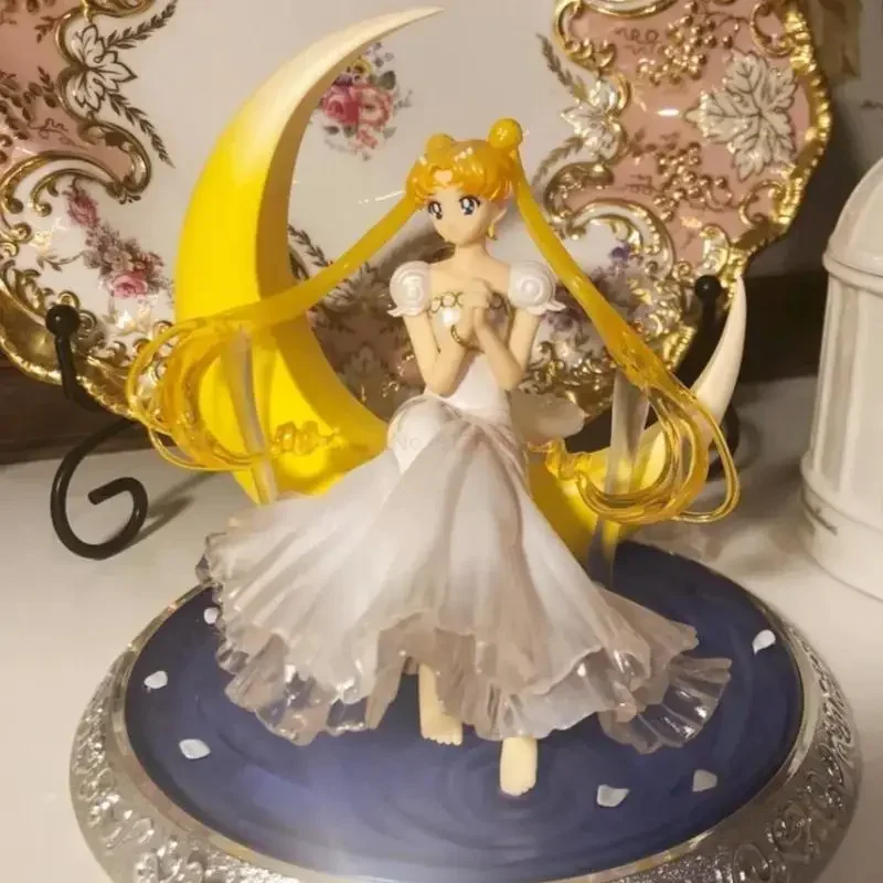 Sailor Moon Ornament Anime circostante figura estetica modello luce notturna incandescente regalo decorazione della stanza delle ragazze ragazza