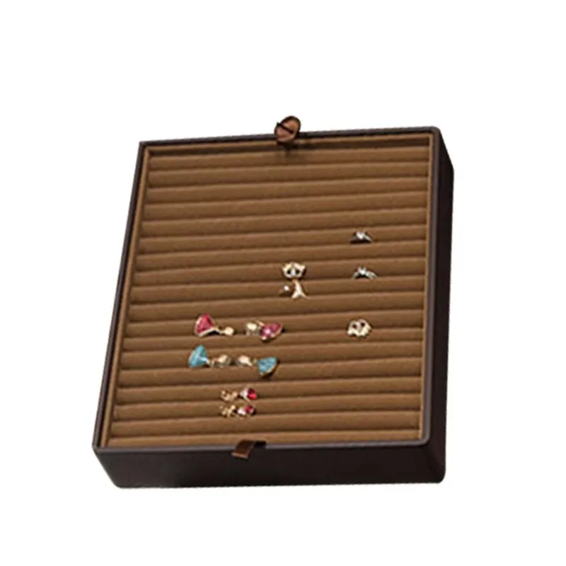 Compartiments de fonction Mulit en cuir PU noir, organisateur de transport de bijoux, valise pour hommes, bijoux de voyage, grand pour les affaires