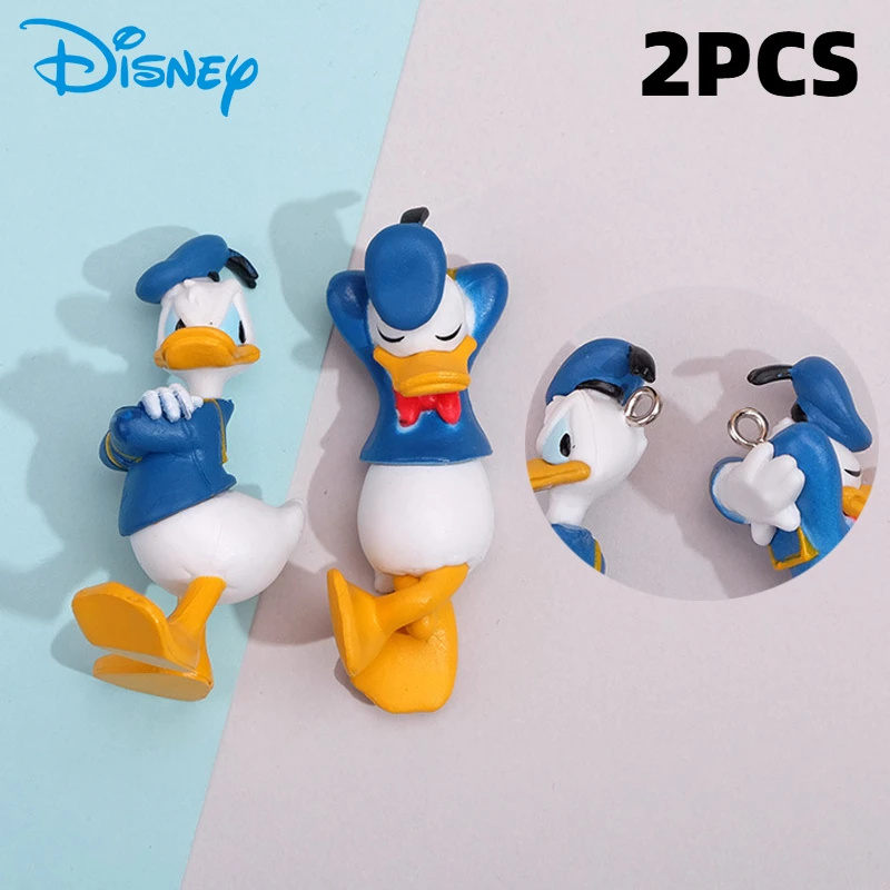 Disney Donald Duck 6cm Toy Model Resin Earring Charms Diy Findings 3D Phone Keychain Bracelets Pendant for Jewelry Making Gifts