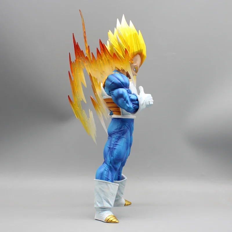 ドラゴンボールベジータ自分自身を指摘したアニメフィギュアモデル Gk 像ボーイズコレクションデスクトップ装飾飾りおもちゃギフト 31 センチメートル