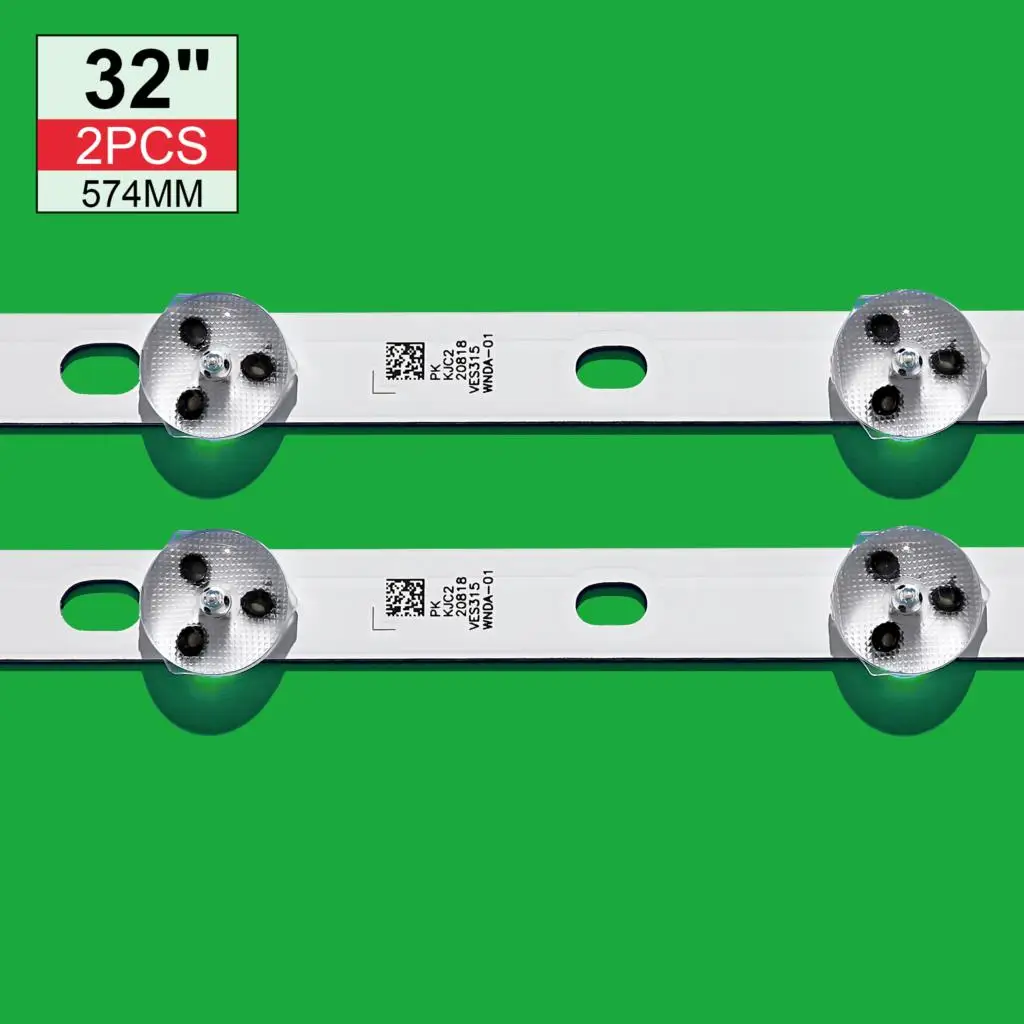 2 sztuk 32 cal listwa oświetleniowa LED dla obsługi VESTEL 32D1334DB VES315WNDL 01 VES315WNDS-2D R02 VES315WNDA 01 11 diody LED 574mm