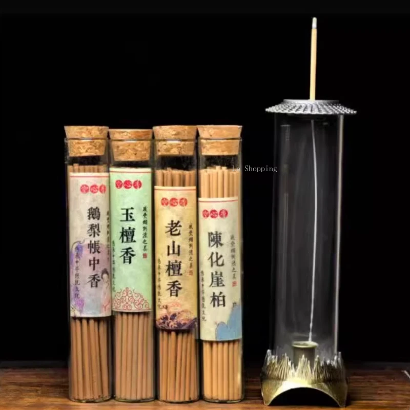 Natural Hollow Backflow Incense Sticks/Old Mountain Sandalwood Goose Pear Cliff Cypress Tearoom Indoor Purify The Air Joss Stick