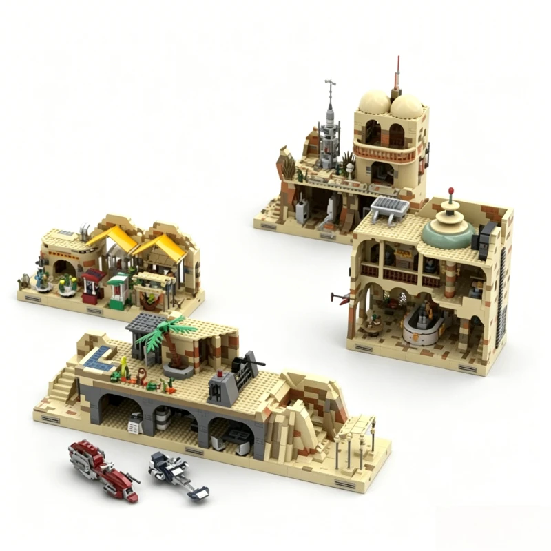 5656PCS MOC Tatooine Bundle Star Battle Desert Building Scene Model Custom Building Block DIY Educational Assembly Toys Kid Gift