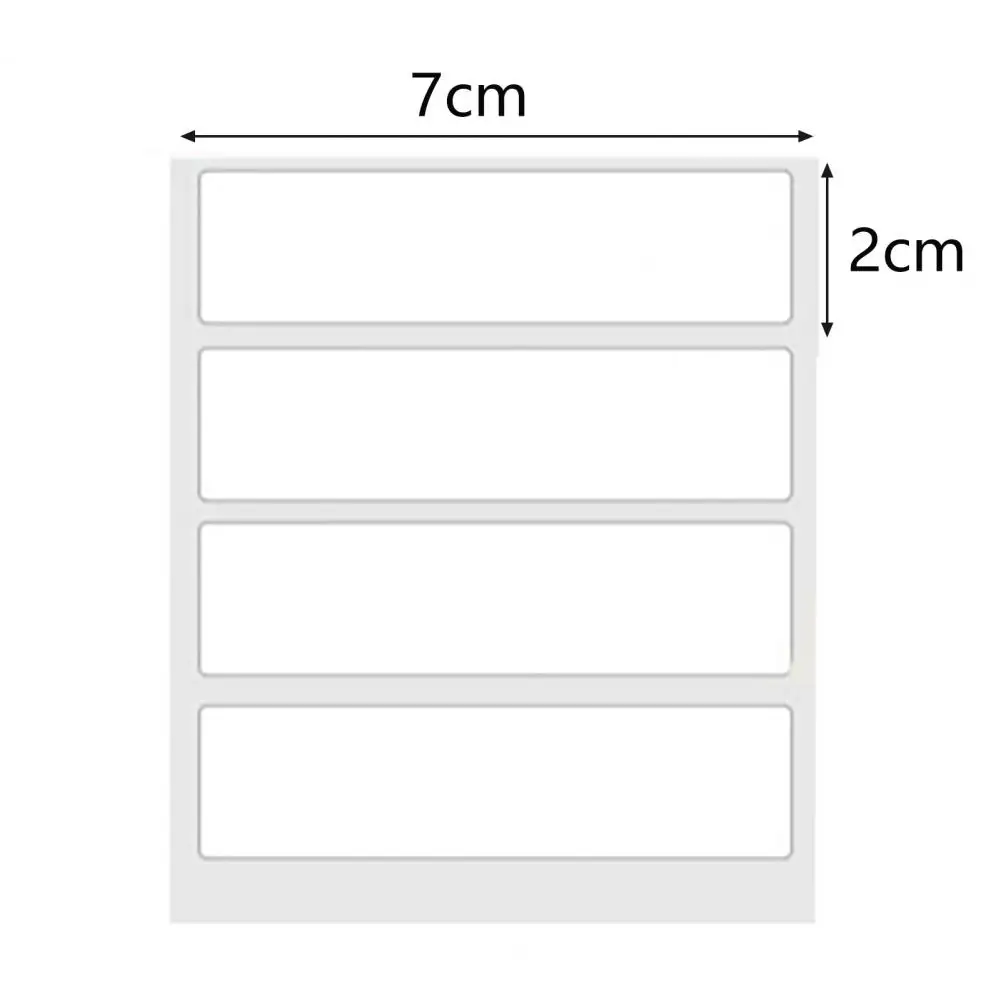 อุปกรณ์ทำครัวภาชนะบรรจุอาหารติดตู้เย็นกันน้ำลอกออกได้มีกาวในตัว1ม้วนสติ๊กเกอร์บาร์โค้ดติดในตู้เย็น