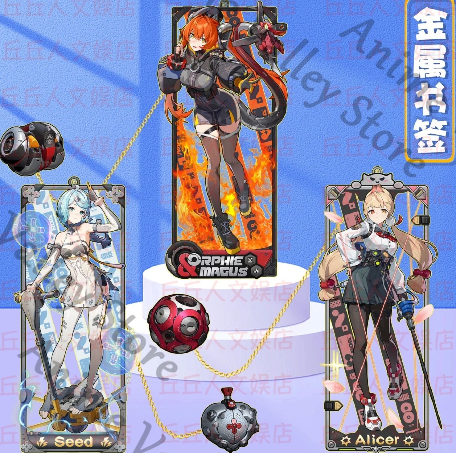 

Аниме Zenless Zone Zero Yixuan Orphie Flora Alice Thymefield Ukinami Косплей Металлическая резная закладка Мультфильм Маркер страниц Рождественский подарок