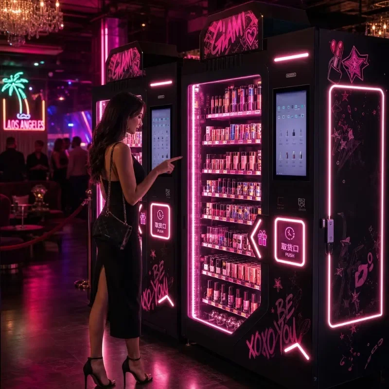 FL High Capacity Beauty Vending Machine Cosmetics False Lashes Nail Art Automatic Self‑service Vending Machine For Shop
