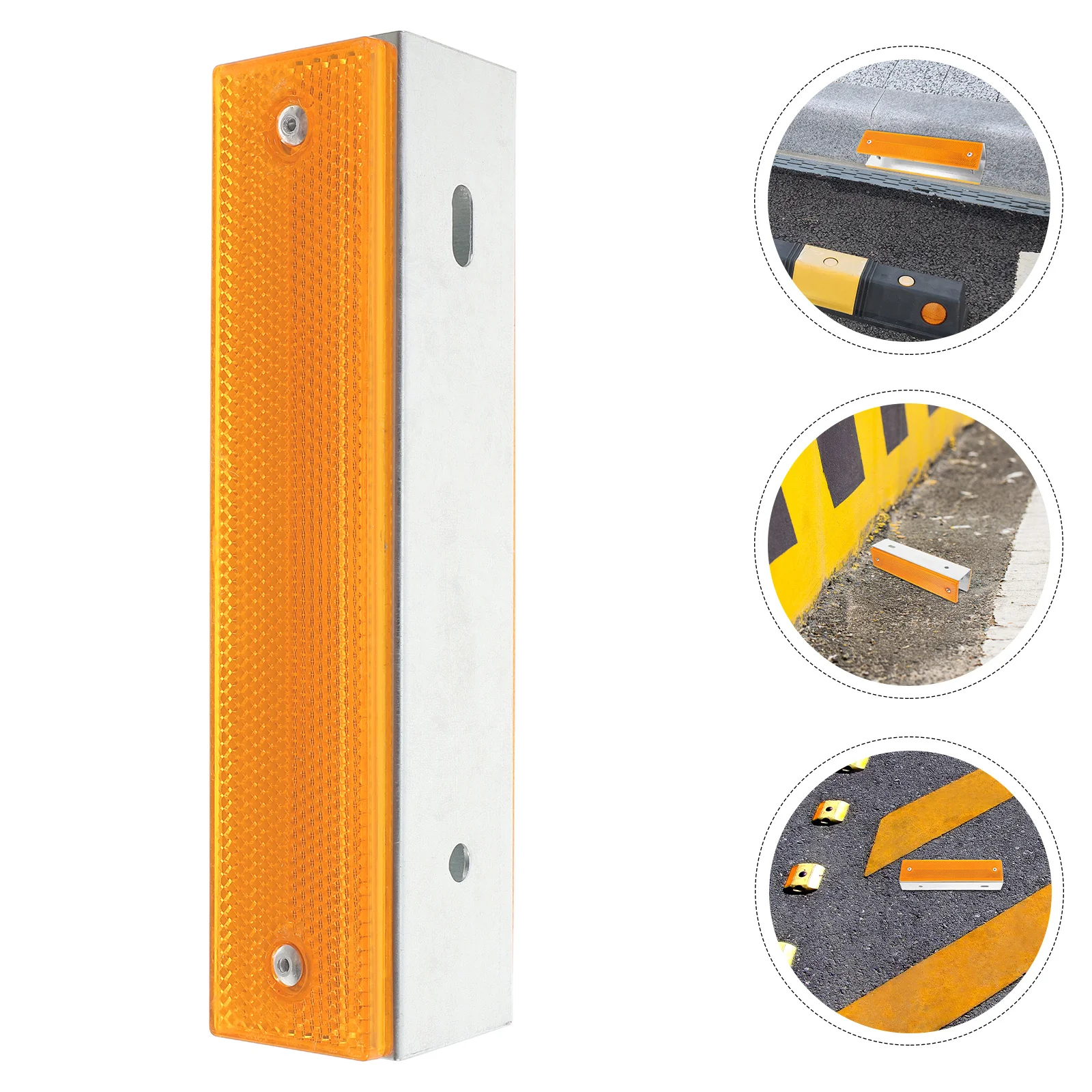2 قطعة الطريق علامة عاكسة ترصيع مستطيلة السلامة الرصيف علامات للتحكم في حركة المرور في الهواء الطلق الرصيف درب