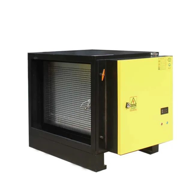 Factory 98% ESP Electrostatic Precipitator Oil Smoke Purifier 4000CMH PLC Control for Commercial Kitchen Restaurant