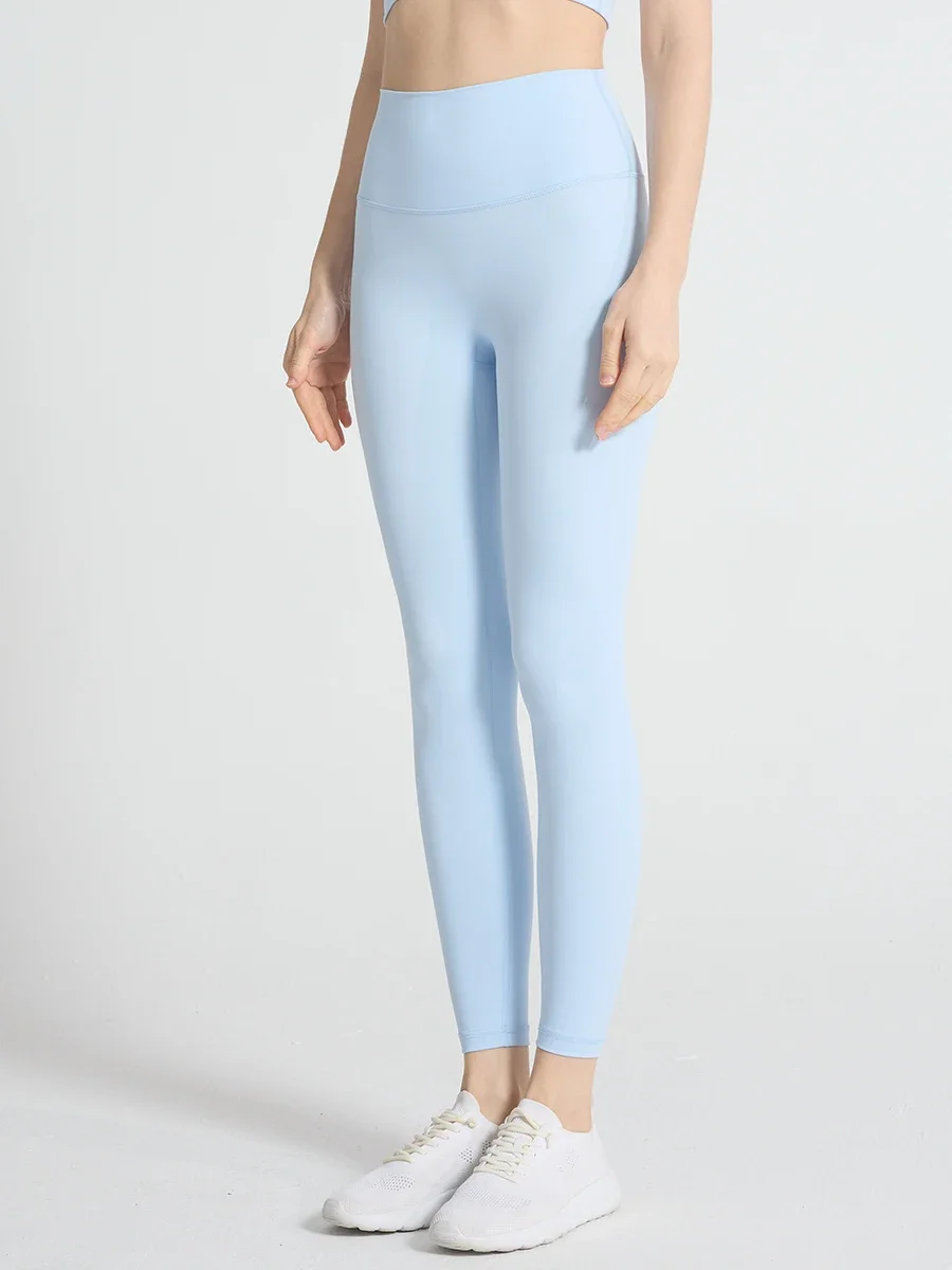Solid Color Women's High Waisted Yoga Pants No Awkward Line Hip Lift Comfort Breathable Pilates Fitness Running Sports Leggings