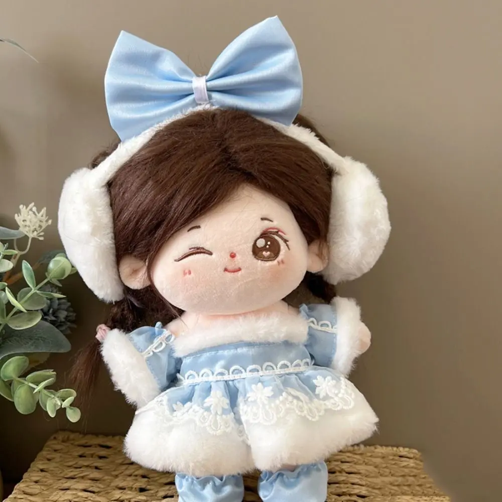 Dress Up 20cm Cotton Doll Clothes Doll Clothing Dress Doll Winter Clothes Suspender Skirt Outfit Star Doll Clothes