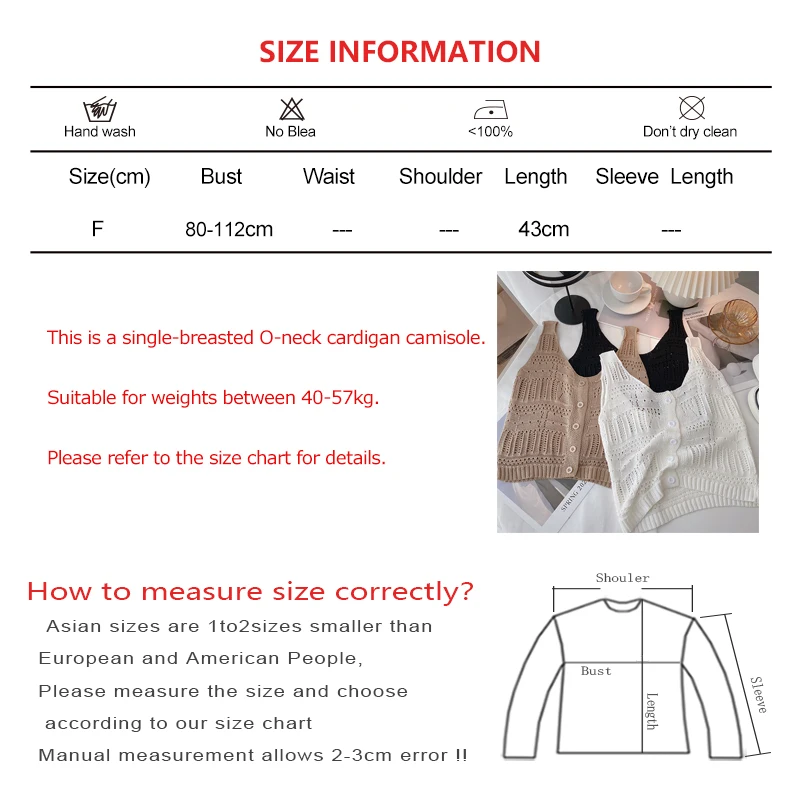 Women Hollow Out O-neck Sleeveless Vintage Knit Tank Tops Summer Outer Wear Single-breasted Cardigan Casual Solid Slim Crop Tops