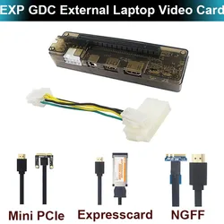 PCI-E EXP GDC External Laptop Video Card Notebook Docking Station Graphics Card Dock Mini PCIE | NGFF M.2 A E Key | Expresscard