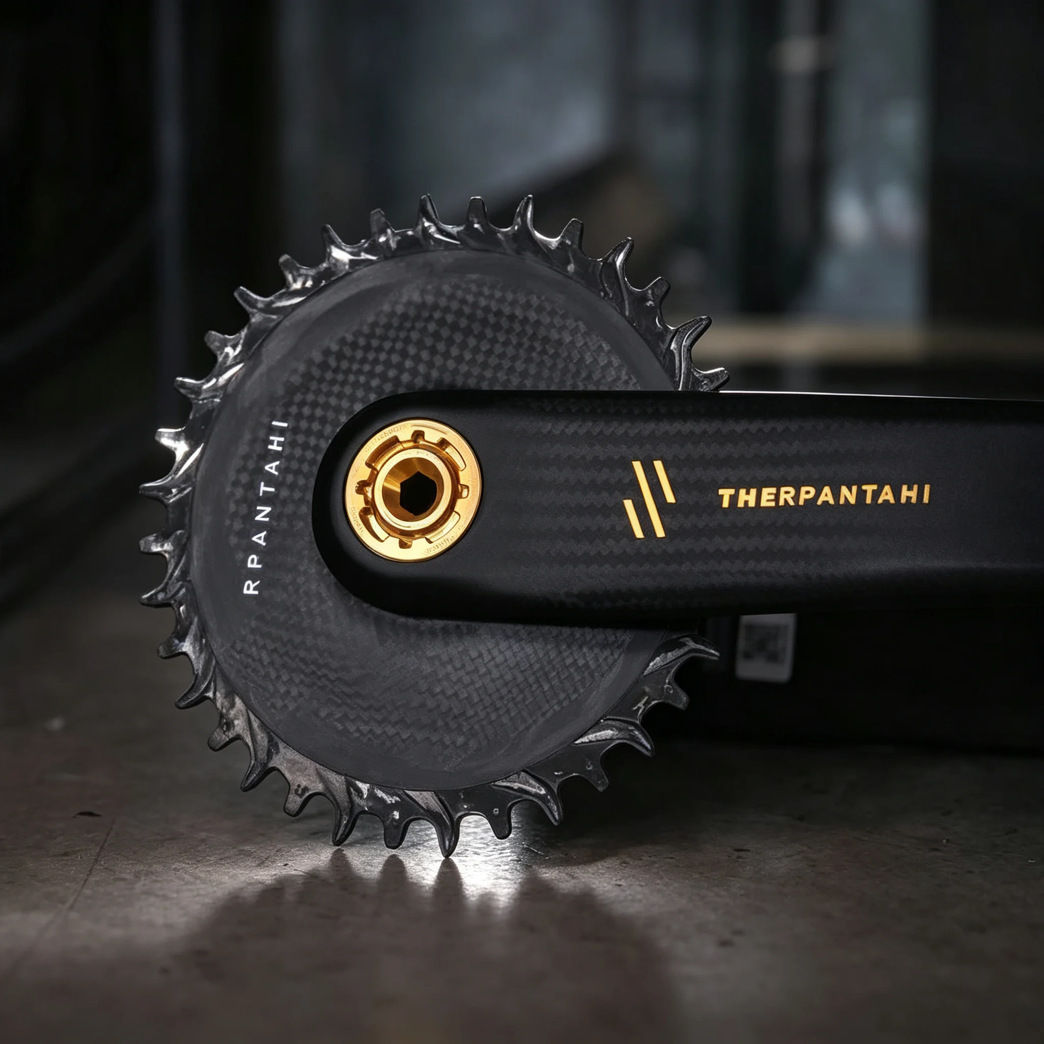 Full Carbon MTB Crank 24mm Titanium Spindle 165mm/170mm Superlight 3 Bolt Direct Mount Mountain Bike Crankset Fit for Sram Crank