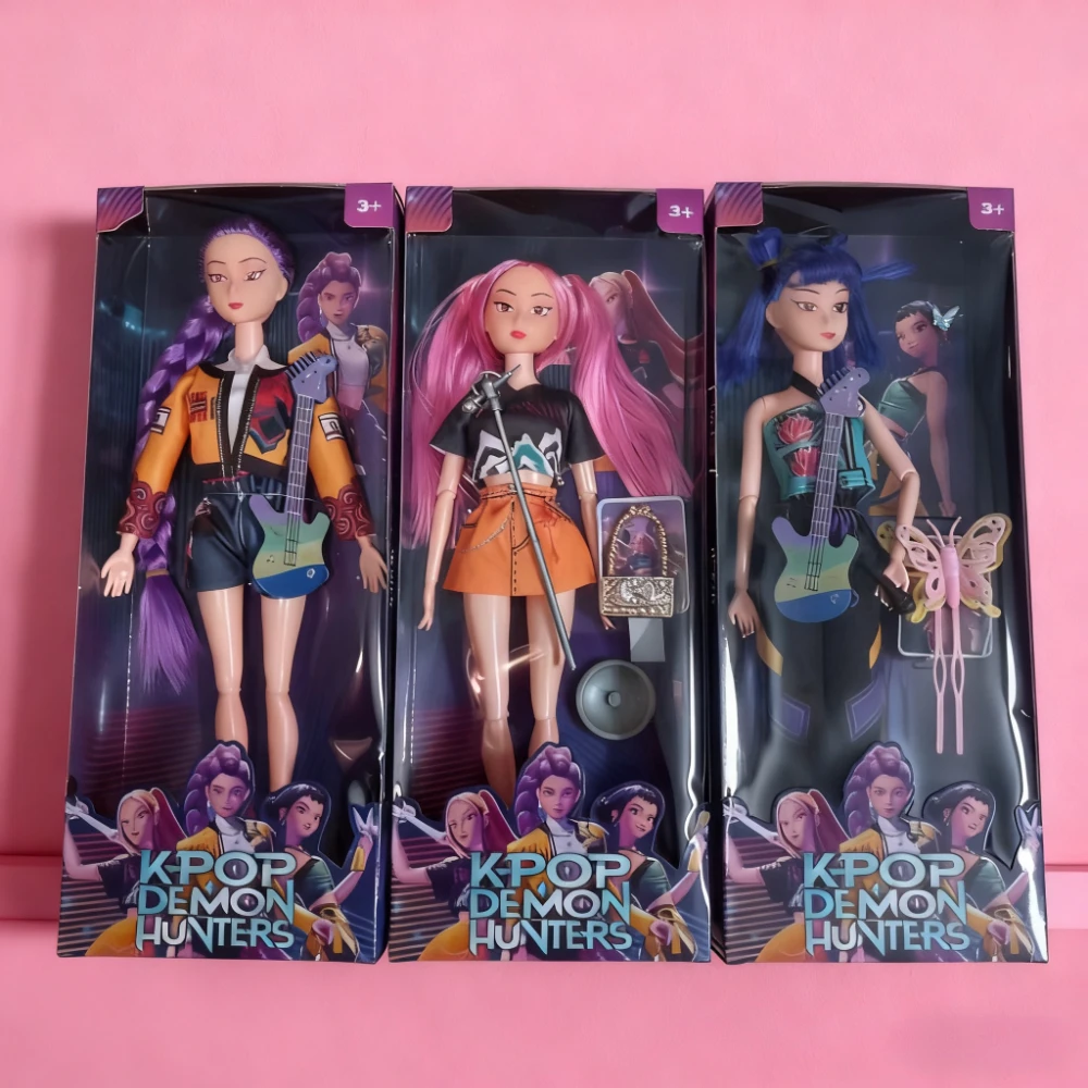 

Hot Doll Toys Kpop Demon Hunters Action Figure Toy Rumi Mira Zoey Beautiful Princess Baby Girl Dolls Plastic DIY Toy for Girls