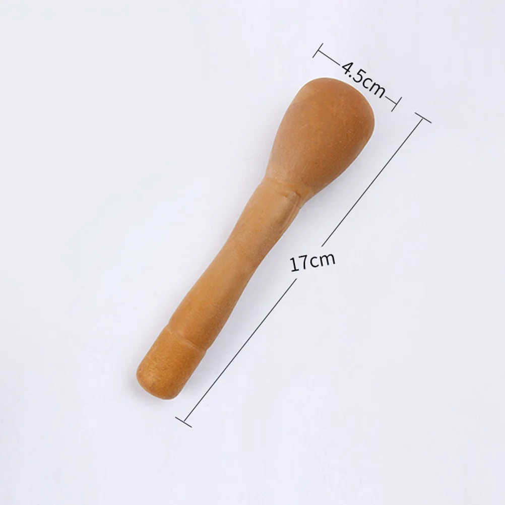 

Pp Plastic Garlic Press Pestle Bowl Set Wood Color Easy Cleaning Spice Grinder For Pharmacy Use Ergonomic Modern Kitchen