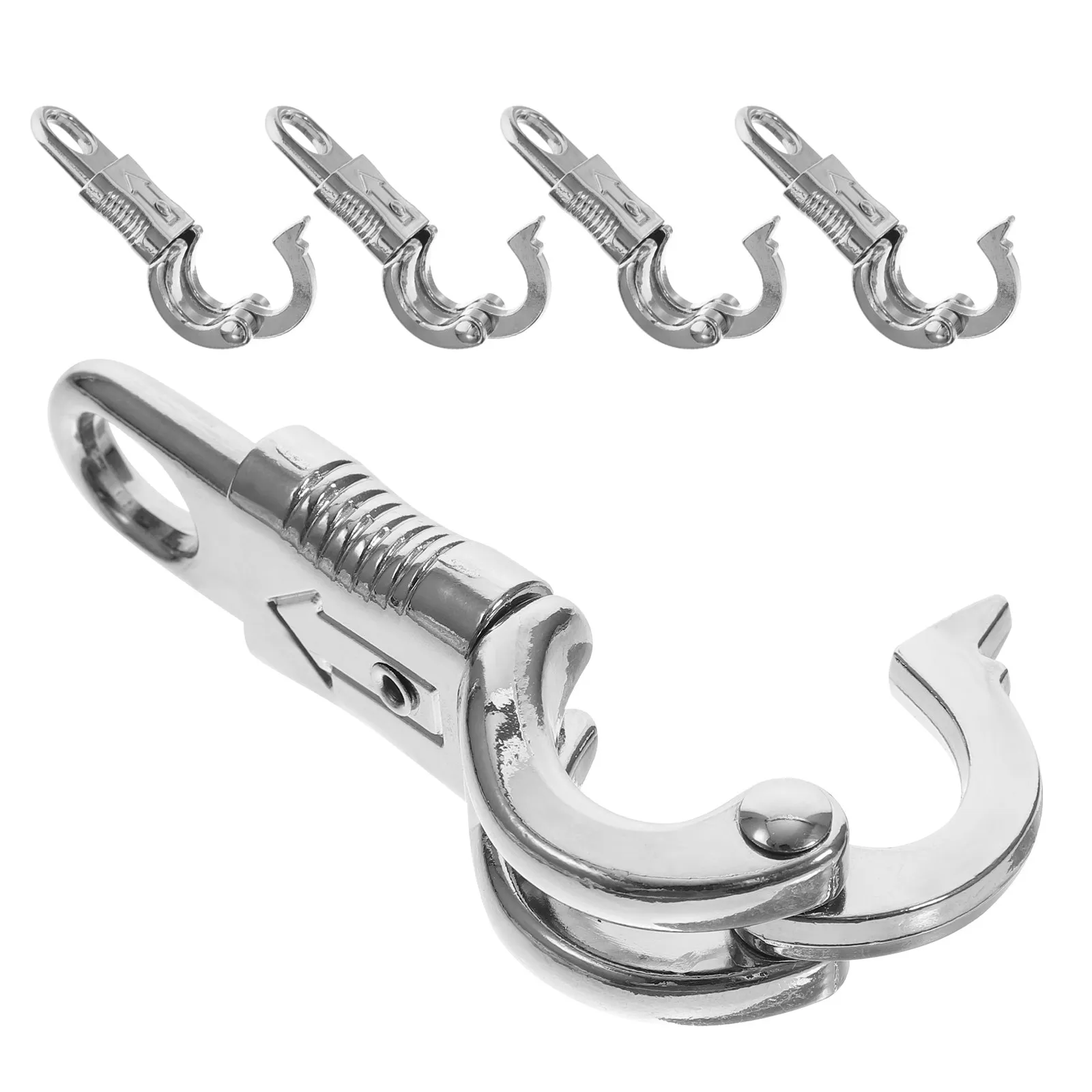 5Pcs Zinc Alloy Panic Snap Hook Quick Release Horse Tack Snap for Lead Rope Bridle Reins Cross Tie Trailer Stable Hardware