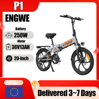 ENGWE P1 Electric Bicycle 250W Brushless Motor 36V13AH Battery City Folding Aldult E-Bike 20 Inch Tire Commuting Electric Bike