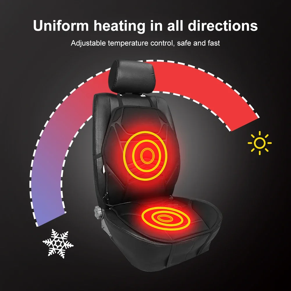 Car Heated Seat Cover Heater 12V Heating Warmer Cushions Auto Heating Seat Mat Electric Cushions Heating Pad Car Accessories