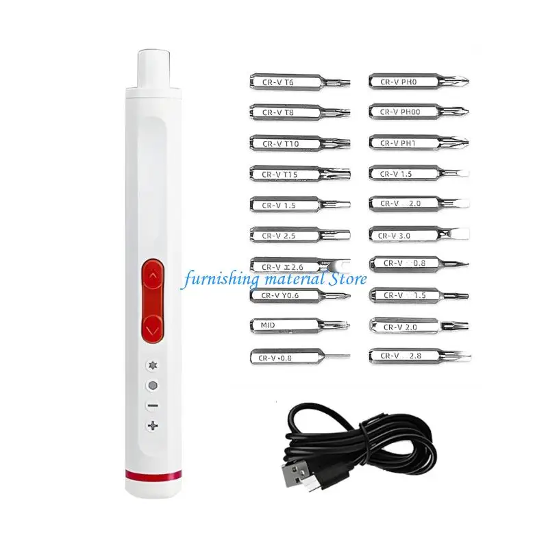 Y5GD Pack Of 1 Electric Driver Set Highlighting Multiple Divisions Rechargeable Battery Ergonomic Grip And Steel Substance For