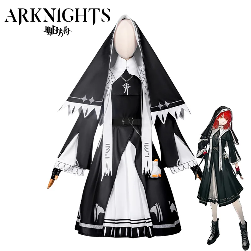 

Arknights‌ Exusiai The New Covenant Cosplay Costume Coat Skirt Gloves Full Set Suit Halloween Party Play Role Carnival Outfit