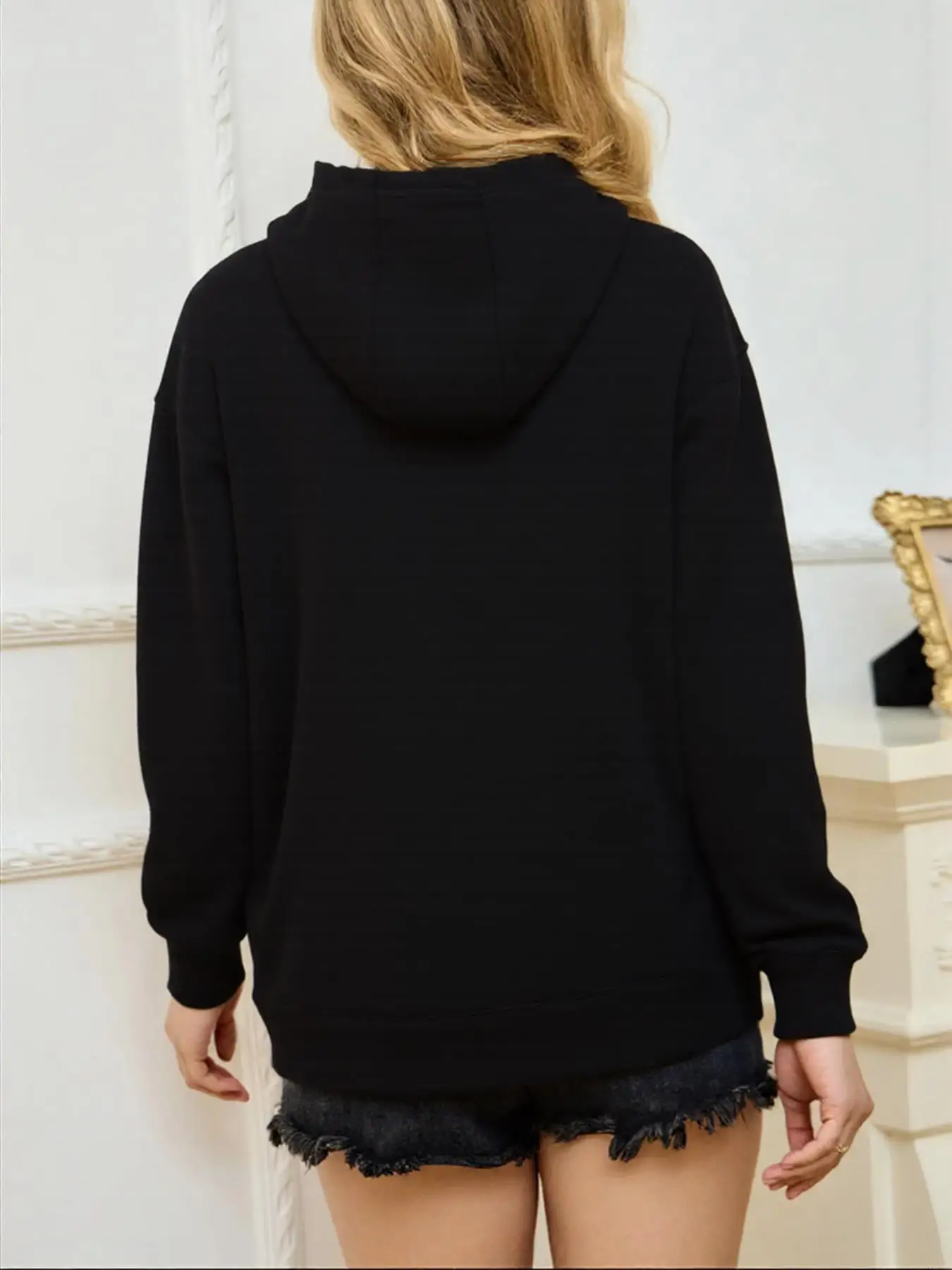 Brooklyn New York Letter Prints Hoodies Cotton Women Winter Fleece Warm Pullovers Jogging Pocket Sweatshirt Sporty Loose Clothes